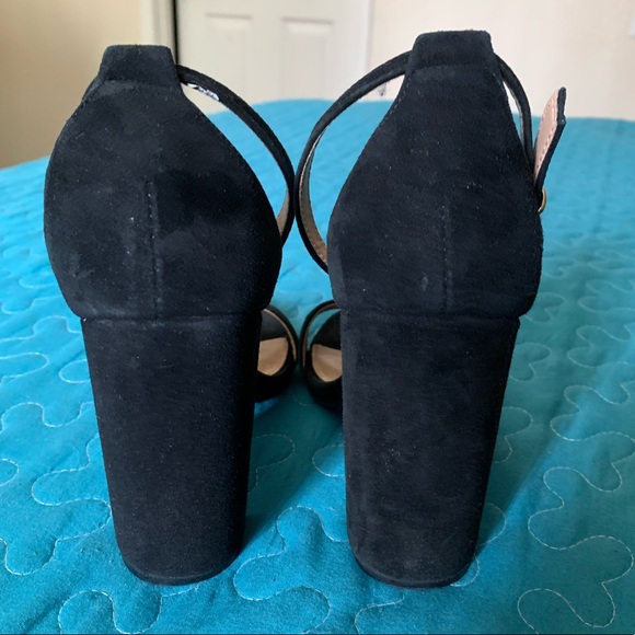 Steve Madden -Carrson Black Leather heeled sandals - Picture 6 of 11